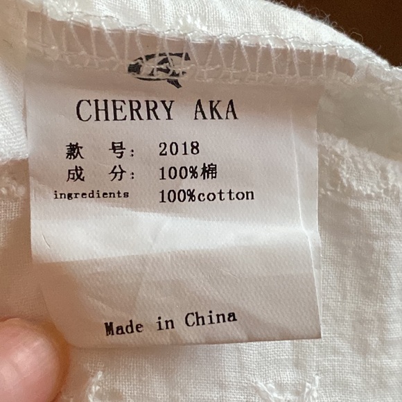 White Lacey Long/Mid Sleeve Blouse - Picture 6 of 6